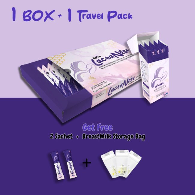 LactaNest™ MilkBooster – 1 Box + Travel Pack